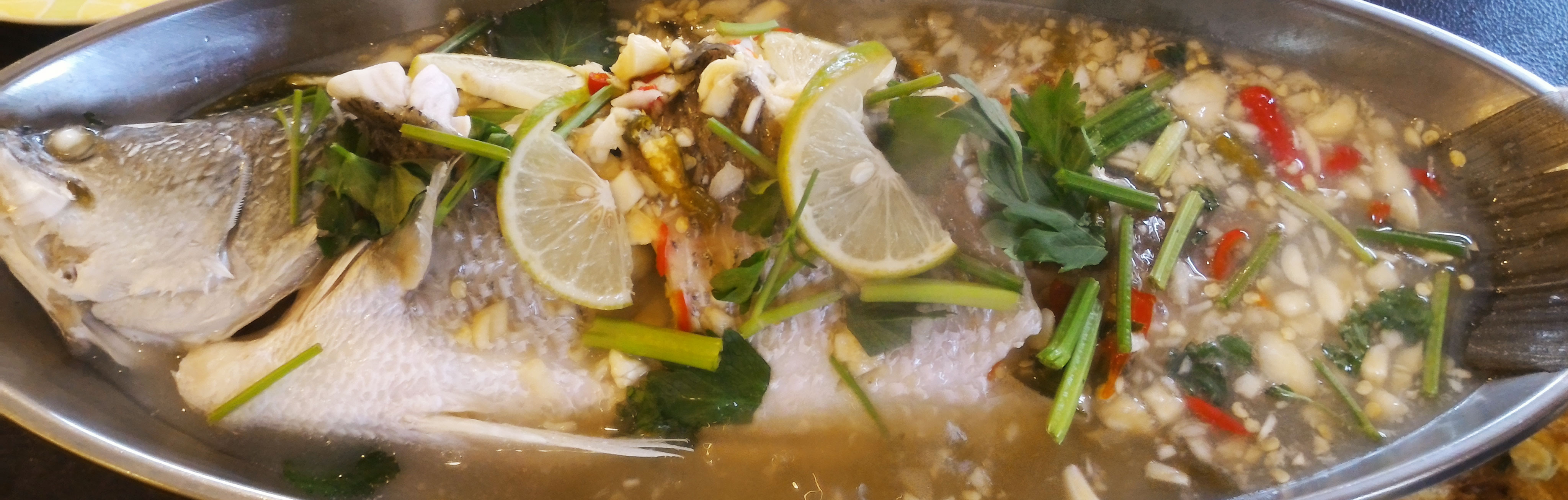 Masakan Ikan Siakap Stim Limau Versi Thai